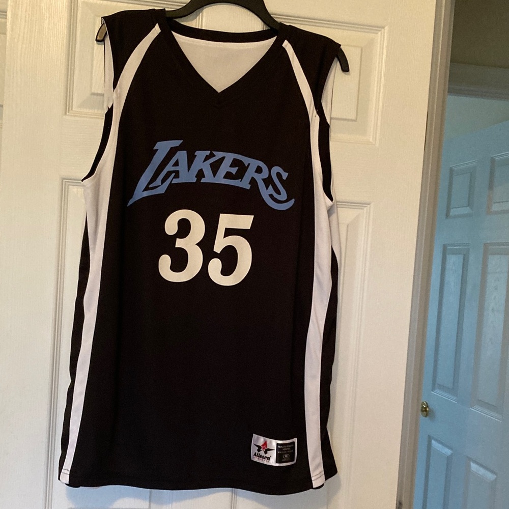 Reebok Black and White Lakers Basketball Jersey